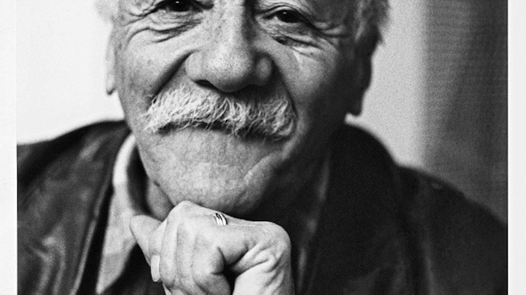 Ritratto di Maurice Chappaz in bianco e nero.