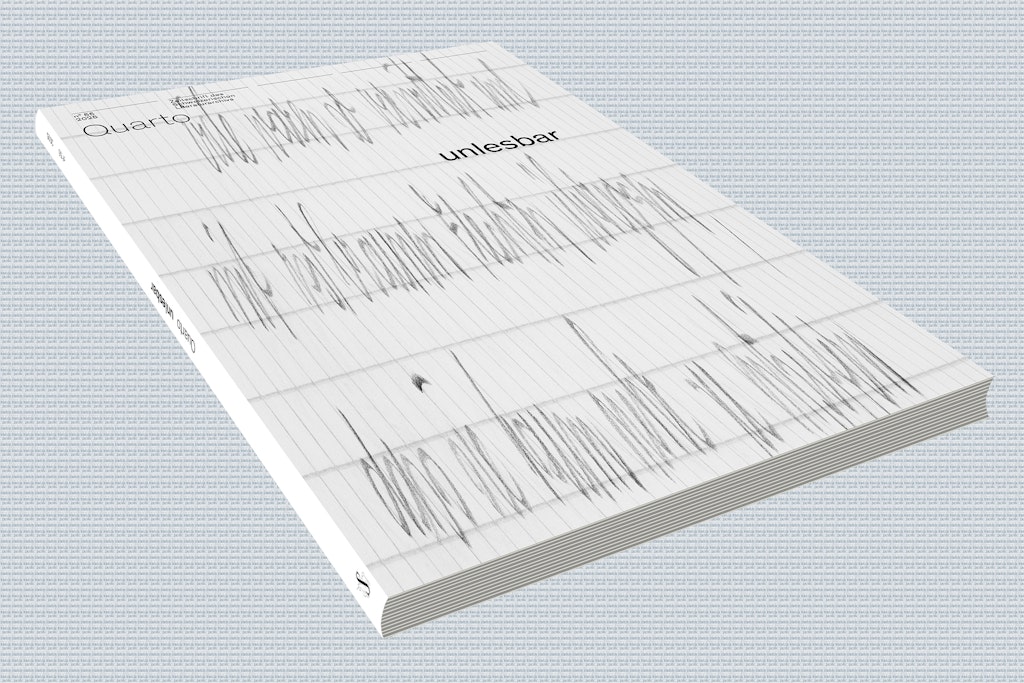 Die aktuelle Ausgabe der Zeitschrift Quarto mit unlesbarer Schrift