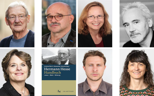 Porträts von den Gästen der literarischen Soiréen in der Villa Morillon 2025