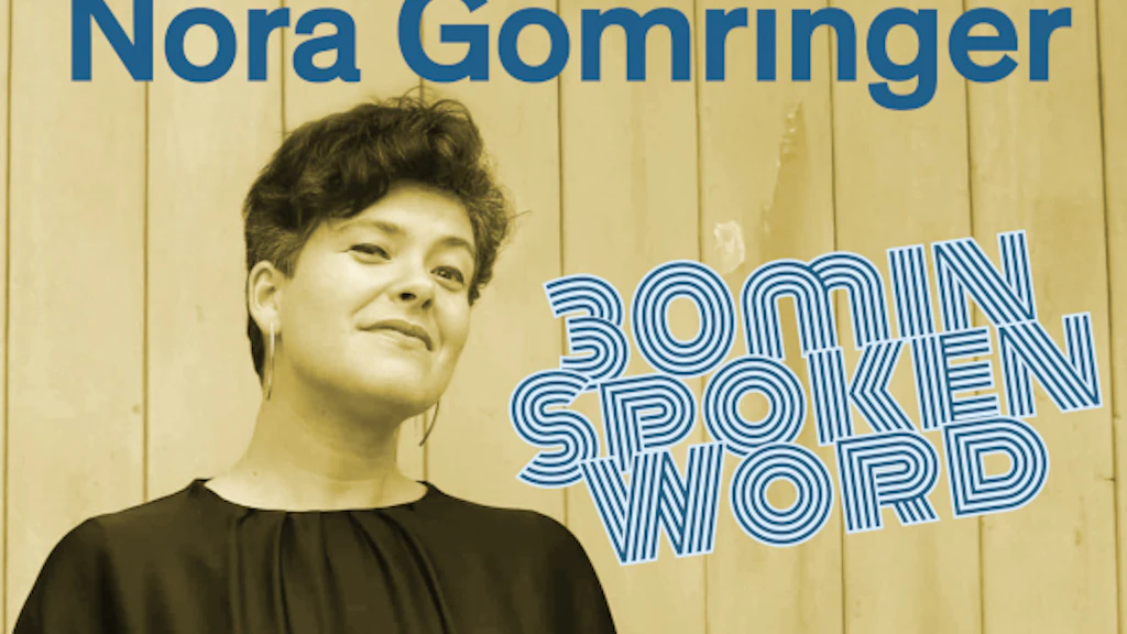 Bild mit Nora Gomringer und Titel 30min Spoken Word