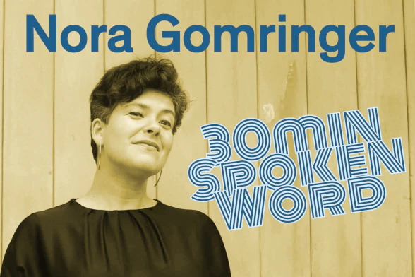 Bild mit Nora Gomringer und Titel 30min Spoken Word