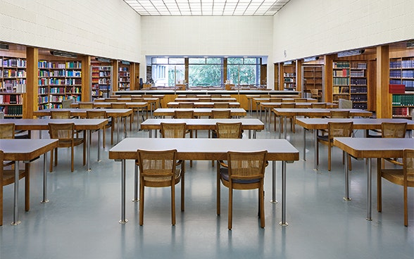 Lesesaal der Schweizerischen Nationalbibliothek