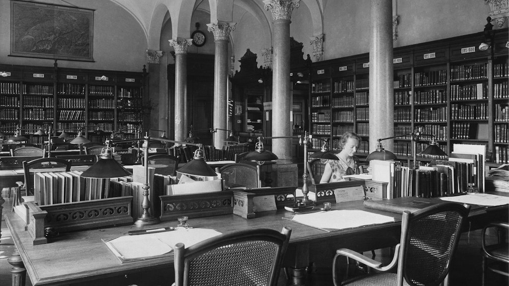 La salle de lecture historique aux Archives fédérales