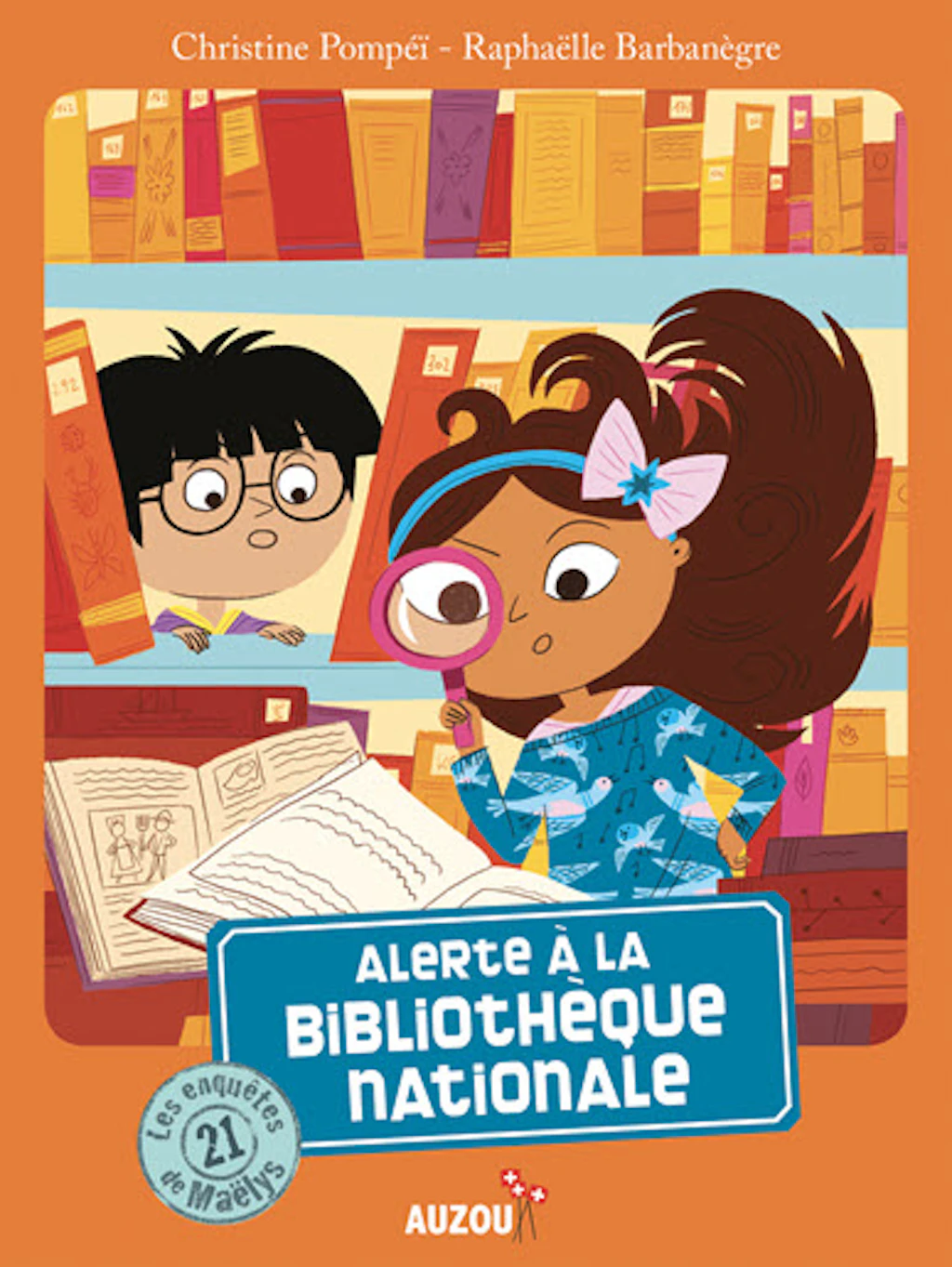 L’illustration montre la couverture du livre avec Maëlys et Lucien.