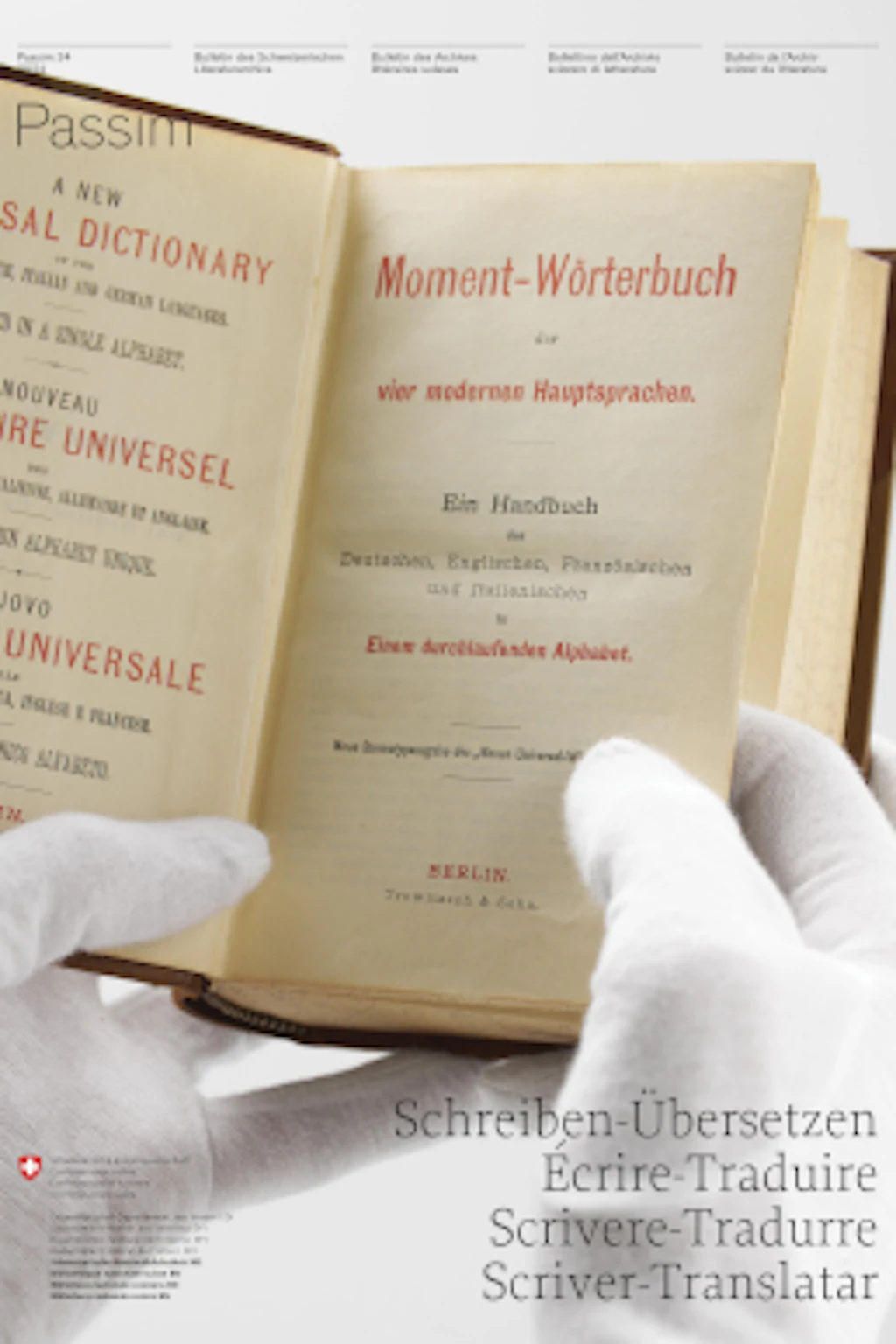 Copertina con foto di Flurin Bertschinger, Biblioteca nazionale svizzera